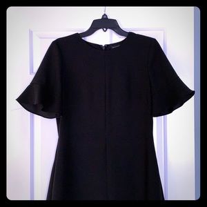 Little black flounce dress